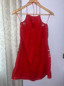 ❤️ Red Embroidered Dress / Kurta