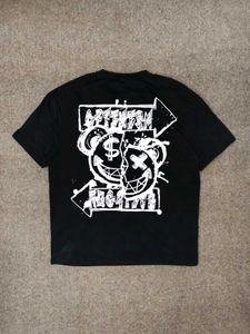 Black T-Shirt with White X Graphic