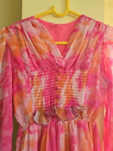 Vibrant Tie-Dye Mini Dress