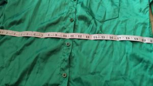 Satin Button-Up Shirt