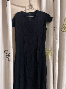 Classic Black Short Sleeve Dress