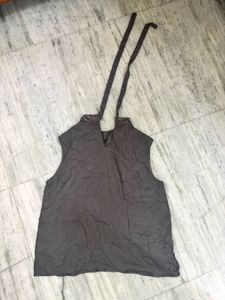 Embellished Neckline Sleeveless Top