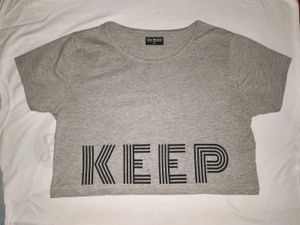 Gray KEEP Graphic Tee