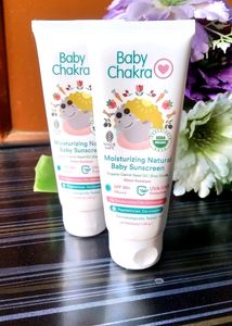 Combo Of 2-BabyChakra Moisturizing Sunscreen🆕