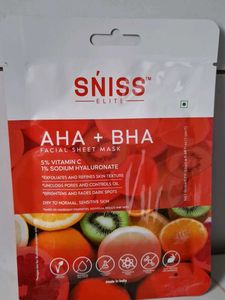 SNISS ELITE AHA + BHA Facial Sheet Mask