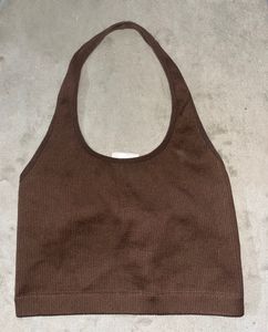 Cotton On Brown Halter Neck Top