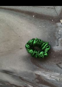 2 Sparkly Blue and green Scrunchie
