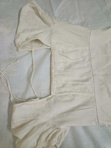 mini white stretchable dress
