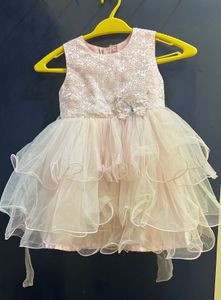 Babyhug Party Frock - Pink 3-4 years