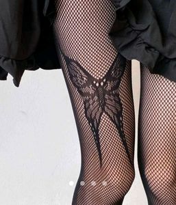 Fishnet Butterfly Tights