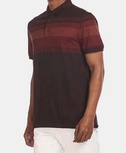 Calvin Klein - Striped Maroon Polo Shirt