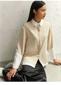 Chic Two-Tone Collared shirt for girls
