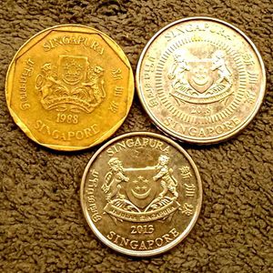 Singapore Coins Set (3 Pcs)