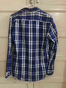 Classic Blue Plaid Button-Down Shirt
