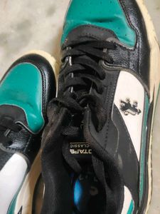 Stylish Black &amp; Teal Sneakers- Red Tape
