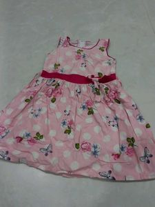 Cute Pink Floral Dress