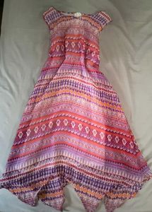 Bohemian Print Flowy Dress