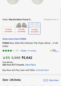 Puma Premium Slipper Women Collection Last Piece