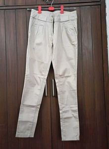Cotton Lycra Women's Formal Slim-fit Trousers