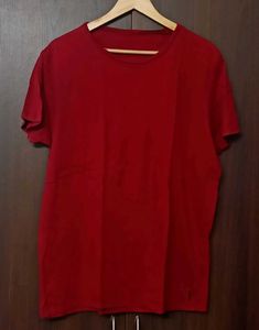 Classic Red Crew Neck T-Shirt