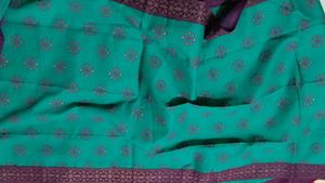 Teal Dupatta with Floral Print