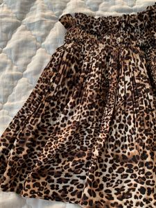 Leopard Print Mini Skirt