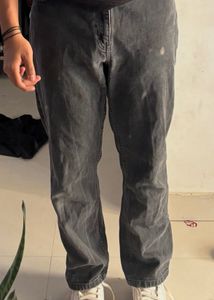 Dark Wash Denim Jeans Tapered Unisex