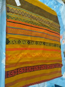 Colorful Striped Woolen Shawl Scarf