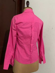 Vibrant Pink Button-Up Shirt