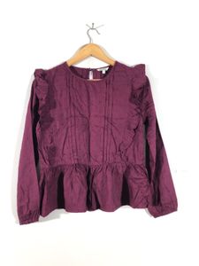 Burgundy Casual Top(Women’s)