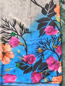 Vibrant Floral Saree