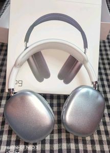 Wireless Silver Headphones