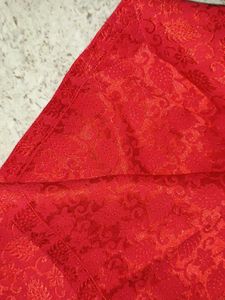Red Top &amp; Black Salwar Kameez Set