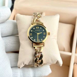 Guess Gold Chain Green Dial Watch