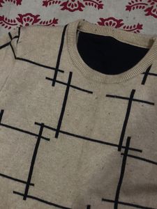 Men Cream Color Sweater