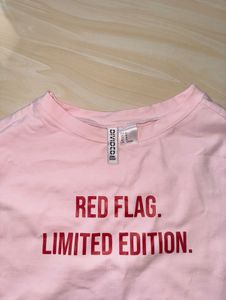 Pink "Red Flag. Limited Edition" T-Shirt