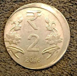 Two 2 Rs. Error Coin