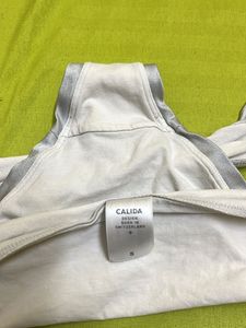 Women's White Briefs with Grey Trim