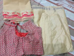 Golden Lehenga Choli Set