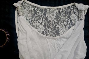 y2k vintage White Lace Back Sleeveless Top