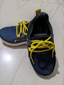 Kids Blue &amp; Yellow Sneakers