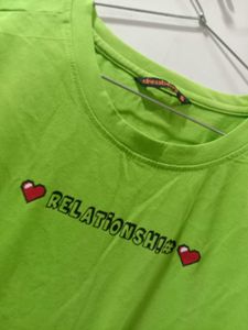 Vibrant Green "Relationship" Tee