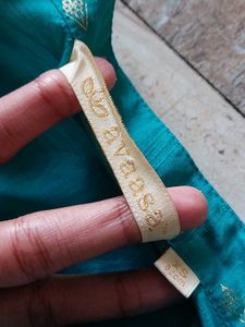 Beautiful Teal Kurta with Gold Print