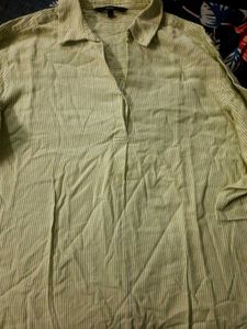 Medium Vero Moda Green V-Neck Top