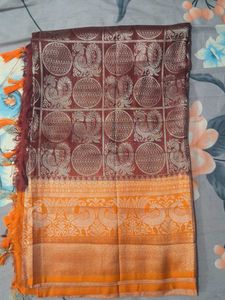 Exquisite Silk Saree with Peacock Motif