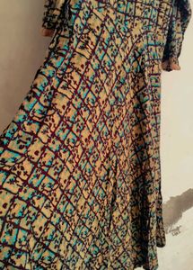 Beautiful Printed Anarkali Gown