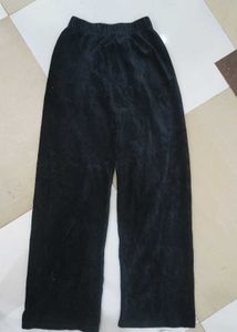 Black Corduroy Wide Leg Pants