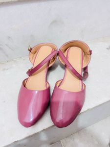 Pink Ankle Strap Heels