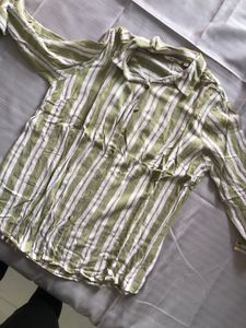 Striped Button-Down Casual Shirt