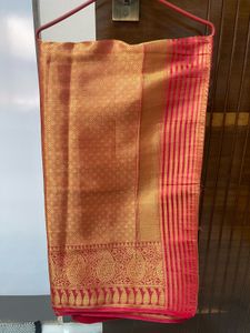 Beautiful Red &amp; Gold Brocade Saree